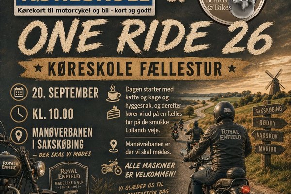 One Ride 2026 – Group Ride with Beards & Bikes & Klamers Køreskole