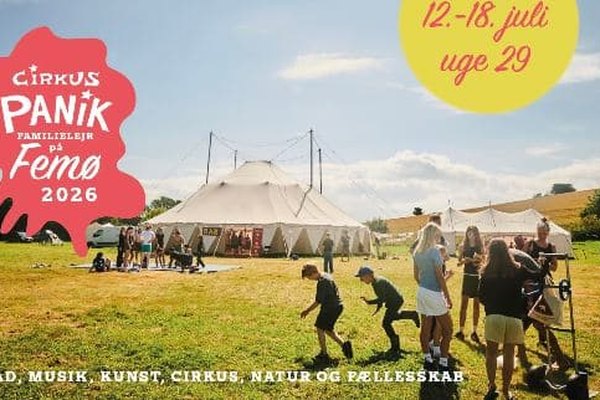 🎪 Cirkus Paniks Familielejr på Femø 2026 🎈