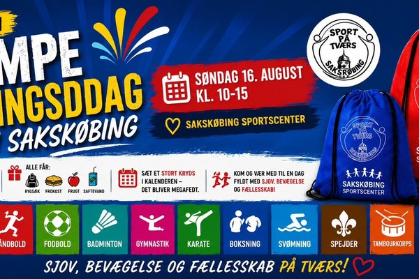 Sport på tværs - KÆMPE FORENINGSDAG I SAKSKØBING