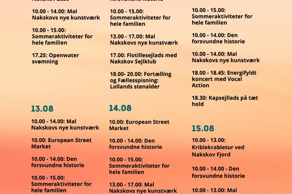 Program for NAKSKOV SUMMER
