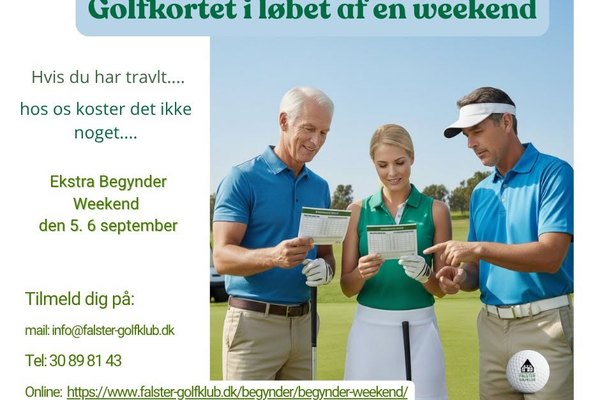 Golfkortet i løbet af en weekend!