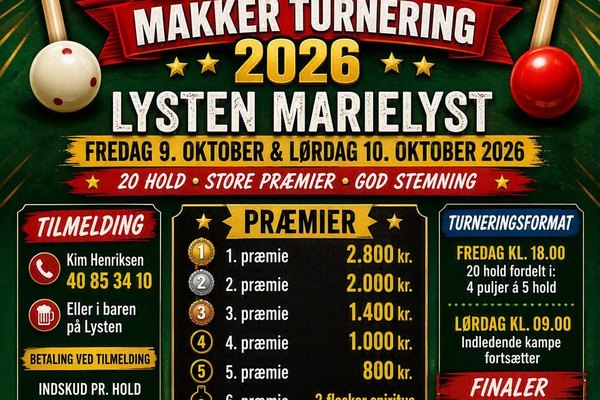 Makkerturnering Uge 41