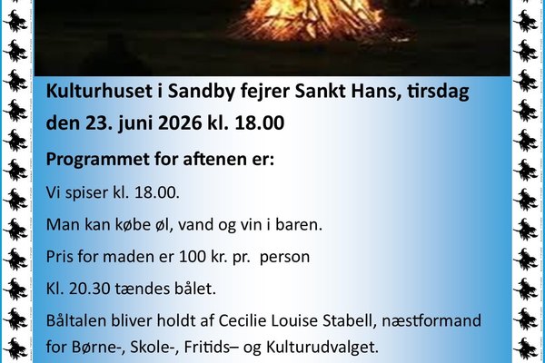 🔥 SANKT HANS I KULTURHUSET SANDBY 🧙‍♀️✨
