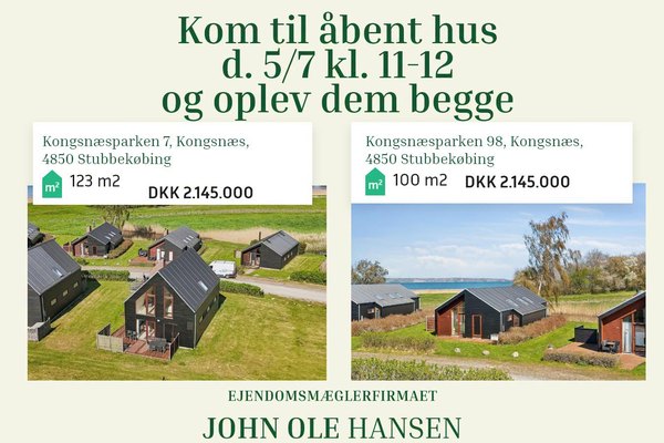 Åbent Hus - Oplev To Unikke fritidshuse i Kongsnæsparken